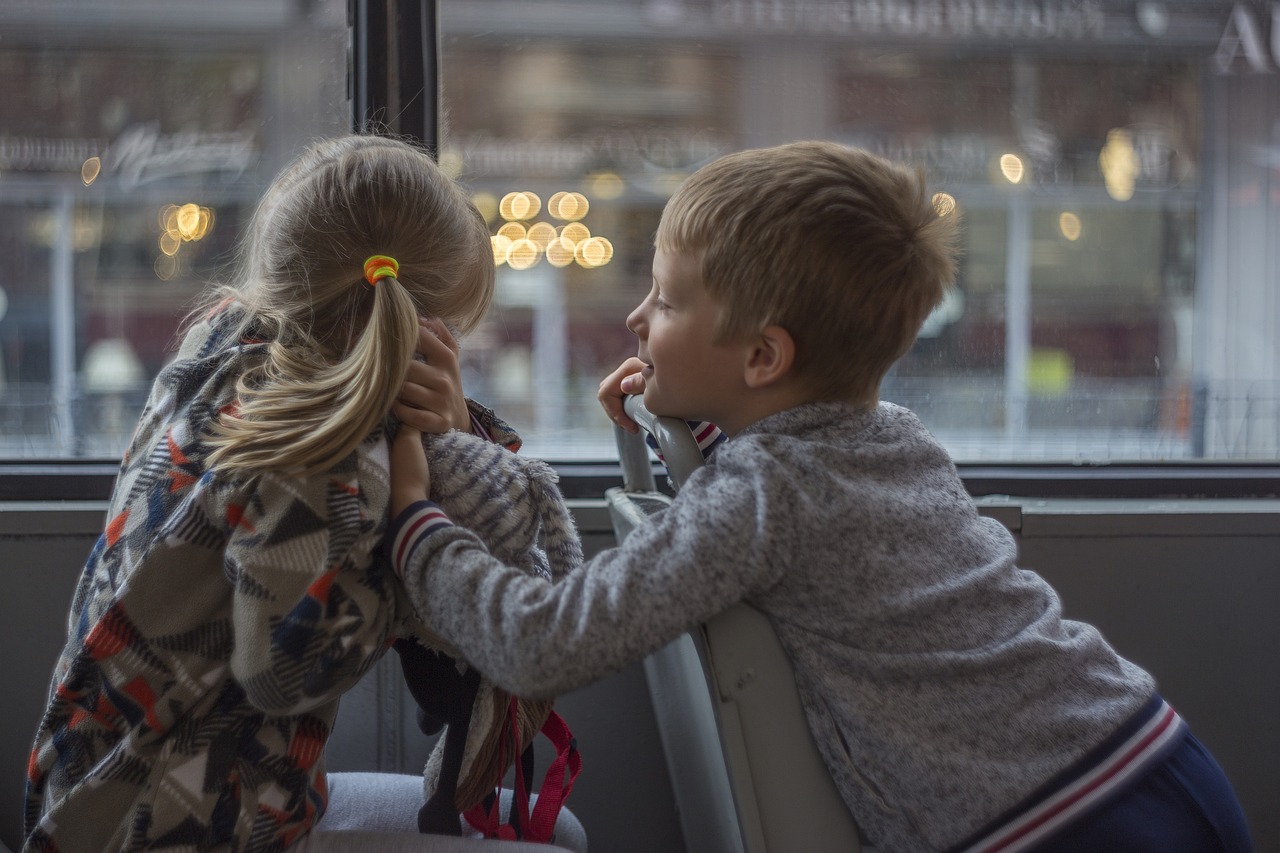 children, boy, girl, bus, happy, children, children, children, children, children, bus, bus, bus, bus